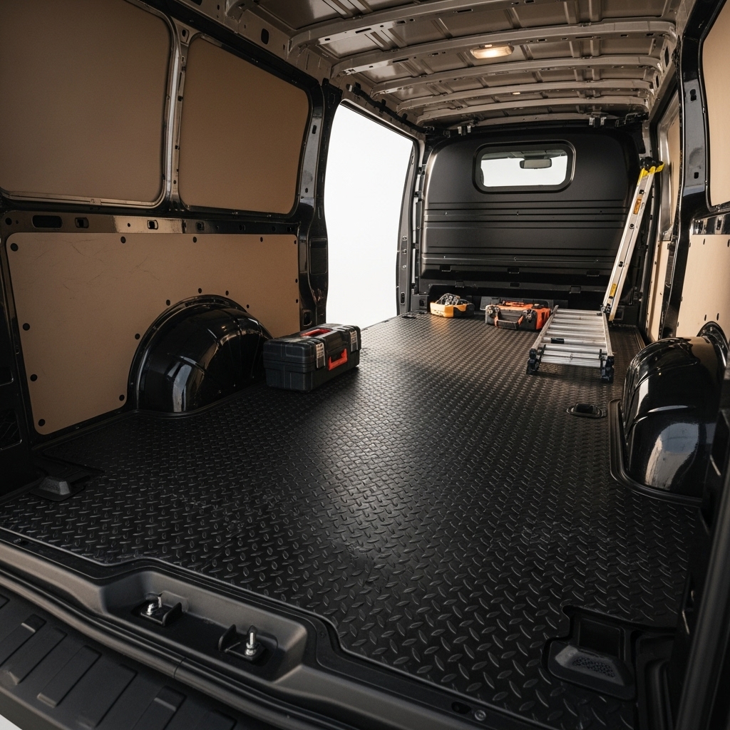 Diamond Checker Plate 1 Bar Rubber Matting - 1.2m &1.5m Wide - Image 3