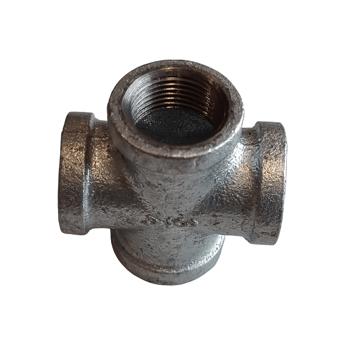 Malleable Iron Equal Cross Pipe Fitting Galvanised - Image 2