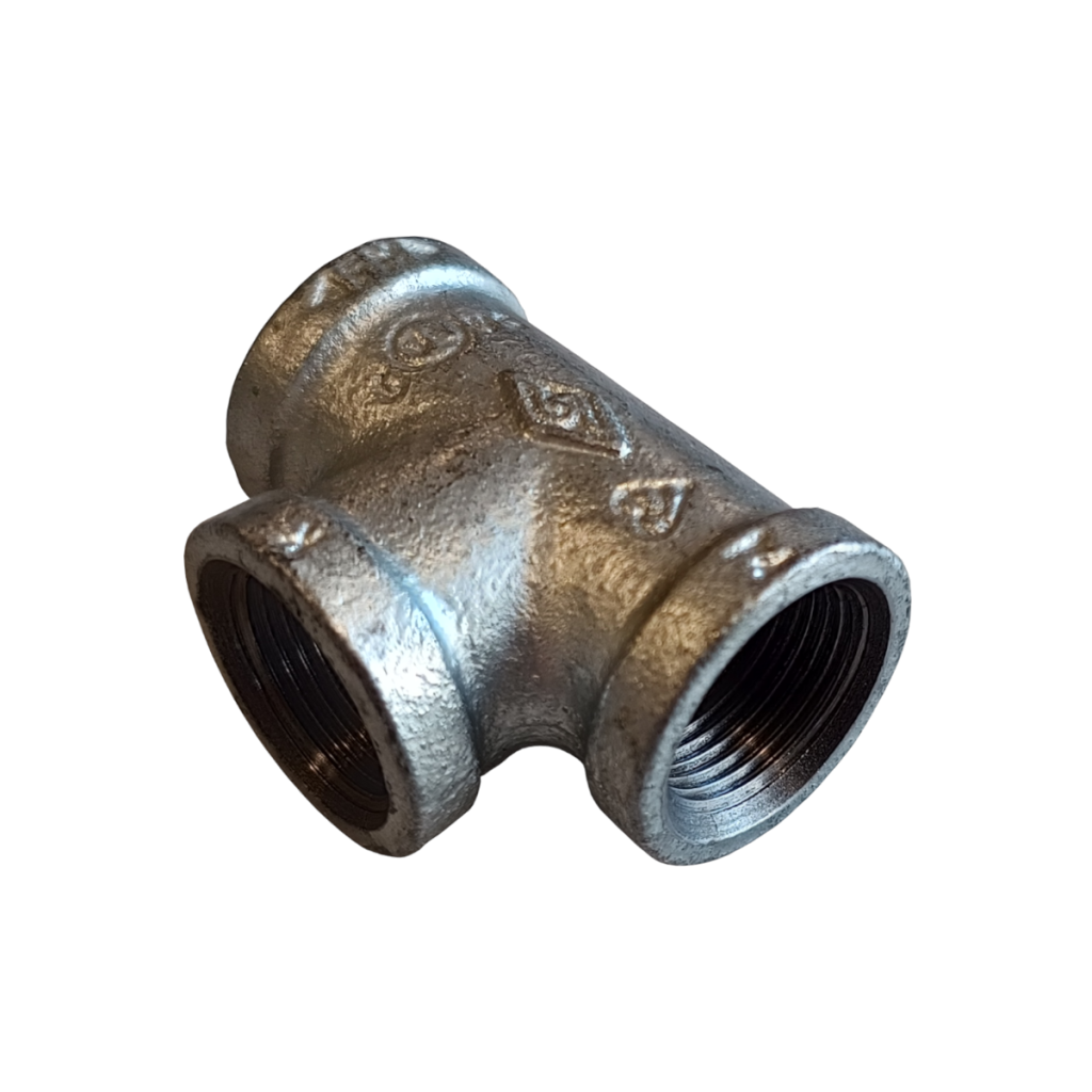 malleable iron equal tee pipe fitting